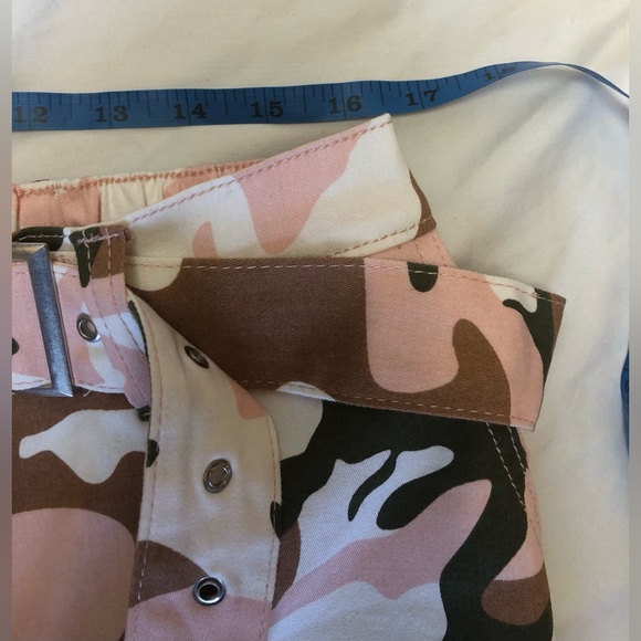 BELTED CAMOUFLAGE STRETCHY JOGGERS SIZE: 1X - Picture 6 of 7